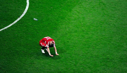 Internationale Titel (noch) Fehlanzeige: Schweinsteiger verliert das Champions-League-Finale 2010 gegen Inter Mailand mit 0:2