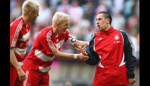 April 2008: Erstmals trägt Schweinsteiger die Kapitänsbinde beim FC Bayern