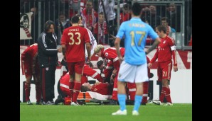 November 2011: Schweini verletzt sich gegen Neapel schwer. Der Traum vom CL-Finale im eigenen Stadion ist in Gefahr