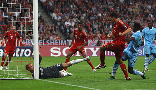 27.09.2011 - MANCHESTER CITY - Gruppenphase, Hinspiel: 2:0 - Mario Gomez erzielte beide Treffer in der Allianz Arena