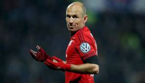 PLATZ 7: Arjen Robben (Niederlande) - 98 Tore für Bayern München.