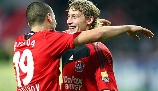 Bayer Leverkusen, 18 Tore: Stefan Kießling (r., 12) und Eren Derdiyok (6)