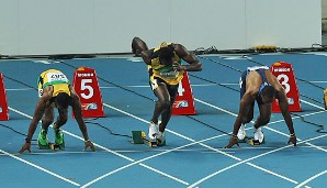 SEPTEMBER: Leichtathletik-WM in Daegu, 100 Meter der Männer, Finale. Usain Bolt ist haushoher Favorit - und fabriziert den wohl offensichtlichsten Fehlstart aller Zeiten