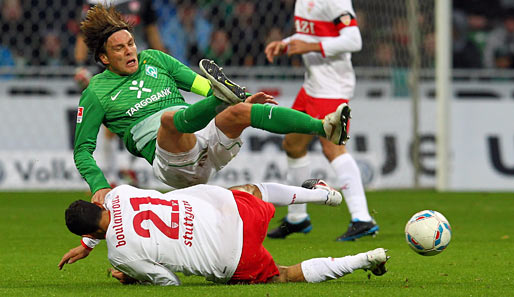 Bremen - Stuttgart 2:0: Auch wenn es hier anders aussieht - der VfB präsentierte sich bei Werder äußerst handzahm