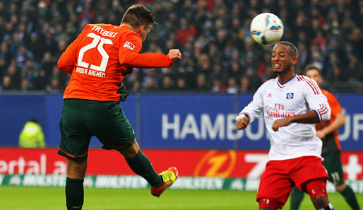 Und weil Hamburg nur zuschaute, legte Bremens Trybull mit seinem ersten Bundesliga-Tor gleich mal zum 2:0 nach