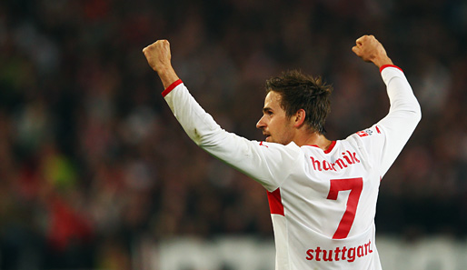 Der Österreicher Martin Harnik war einer Besten auf dem Platz. Mit seinen Saisontoren 16 und 17 verhalf er seinem VfB zum wichtigen Sieg über Europa-League-Konkurrent Bremen