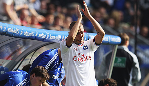 Auch Mladen Petric verabschiedete sich von den Hamburger Fans. Der Kroate wird den Verein ebenfalls zum Saisonende verlassen