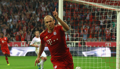 Arjen Robben setzte mit dem 3:0 in der 90. Spielminute den Schlusspunkt einer einseitigen Partie
