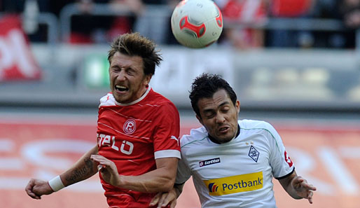 Fortuna Düsseldorf - Borussia Mönchengladbach 0:0: Außer heißen Duellen gab es nicht viel zu bestaunen im Niederrhein-Derby