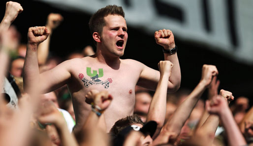 Den Wolfsburger Fans hatten nicht besonders lange Grund zum Feiern