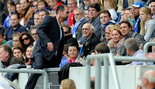 Zehn Minuten vor Spielende musste dann auch noch Hoffenheim-Coach Markus Babbel auf die Tribüne