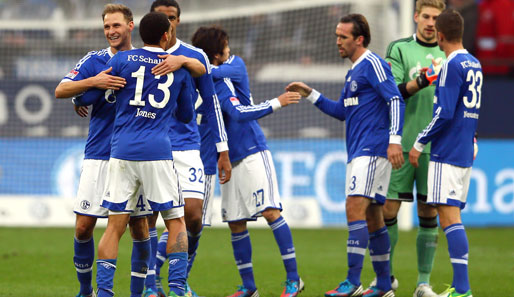 Nach den Siegen gegen Dortmund und Arsenal feiern die Schalker damit eine perfekte Woche
