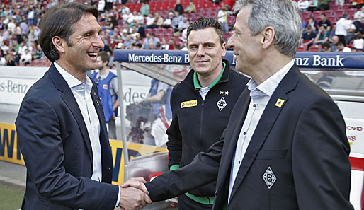 Lucien Favre feierte sein 150. Spiel als Trainer in der Bundesliga - Da gratulierte natürlich auch Bruno Labbadia
