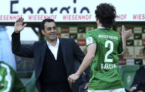 Früh ging Werder in Führung. Bis zur 44. Minute der überragende Mann: Santiago Garcia