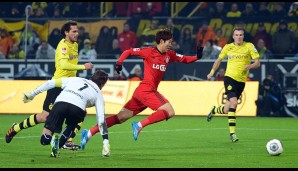 Und Bayer belohnte sich früh: Heung-Min Son brachte Leverkusen mit 1:0 in Front