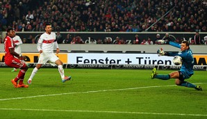 Vedad Ibisevic brachte den VfB nach einer halben Stunde in Führung, Neuer ohne Chance