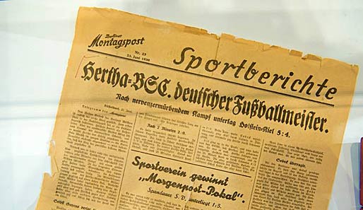 Der größte Erfolg: 1930 feiert Hertha BSC die erste deutsche Meisterschaft. Ein Jahr später wiederholt der Hauptstadtverein den Triumph