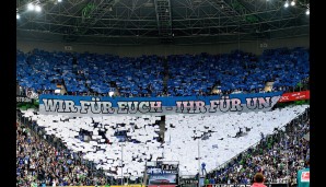 BORUSSIA MÖNCHENGLADBACH : FC SCHALKE 04 4:1: Die Schalker zeigten, wo sich im Stadion der Gästeblock befindet