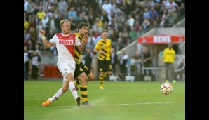 Kevin Vogt trifft zum 1:0 für Köln