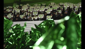 Viele grüne und weisse Herzen fanden den Weg ins Stadion: "Für immer in unseren Herzen", lautete die Botschaft