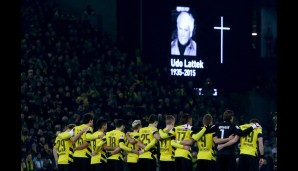 DORTMUND - AUGSBURG 0:1: In Dortmund gedenkt man vor dem Spiel seinem ehemaligen Trainer Udo Lattek mit einer Schweigeminute