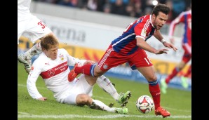 Bis zum Ende kämpfte der VfB, doch die Bayern fuhren den ersten Dreier im Jahr 2015 ein