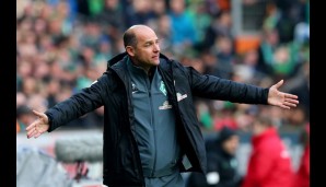 Werder-Coach Viktor Skripnik weiß nicht so recht, was er von dem Spiel halten soll