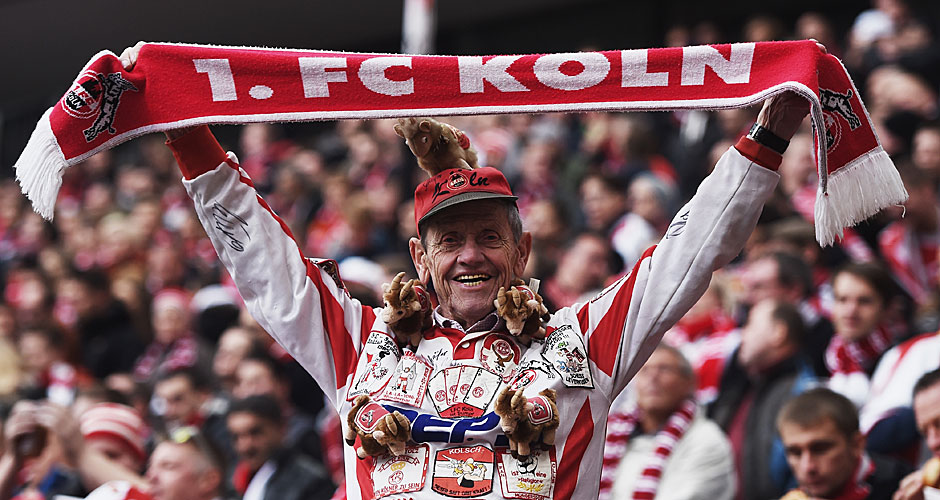 1.FC KÖLN - HANNOVER 96 0:1: Dieser Köln-Fan hat sicher auch schon Wolfgang Overath angefeuert