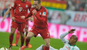 Franck Ribery (FC Bayern München): Unwahrscheinlich viel unterwegs, war sich für keinen Weg zu schade und gewann auch noch die drittmeisten Zweikämpfe aller Bayernspieler
