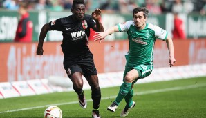 WERDER BREMEN - FC AUGSBURG: Wahre Absteigs-Mienen bei Werder gegen Augbsburg
