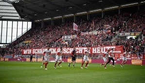 FSV Mainz 05 - Hamburger SV 0:0: Die Mainzer Fans waren sich sicher: 'Wir schreiben Geschichte heute'