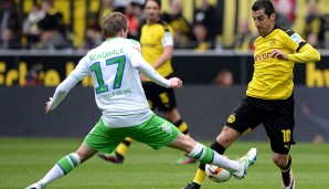 MITTELFELD Henrikh Mkhitaryan (Borussia Dortmund): Mit neun Abschlüssen, vier Torschussvorlagen und zwei Torvorlagen an nahezu jedem Dortmunder Angriff beteiligt