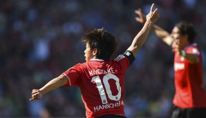 Hiroshi Kiyotake (Hannover 96): Der Japaner war der beste Hannoveraner und hatte mit dem goldenen Treffer entscheidenden Anteil am 96-Sieg