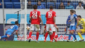 Großchancen verwertet: TSG Hoffenheim (55,77 Prozent). Flop in dieser Kategorie ist der 1. FC Köln (39,39 Prozent)