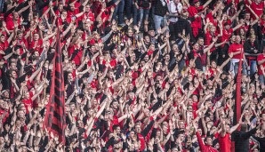 Die Club-Fans hofften vor dem Hinspiel in Frankfurt auf einen Auswärtssieg