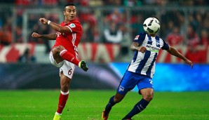 FC BAYERN MÜNCHEN - HERTHA BSC 3:0: Thiago stand im Gegensatz zum Spiel gegen Ingolstadt wieder in der Startelf der Münchner