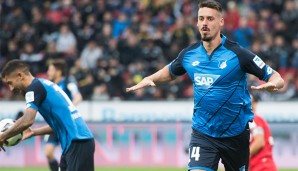 STURM Sandro Wagner (TSG Hoffenheim): Den ersten Treffer bereitete der 28-Jährige vor, den zweiten machte er selbst und vor dem dritten spielte er den entscheidenden Pass in den Strafraum