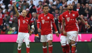 FC BAYERN - VFL WOLFSBURG 5:0: Jubel in München! Arjen Robben brachte überlegene Bayern in Führung