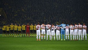 BORUSSIA DORTMUND - FC AUGSBURG 1:1: Das Spiel begann mit einer Schweigeminute in Gedenken an die Opfer des Anschlags von Berlin