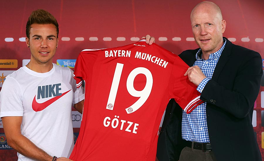 BAYERN MÜNCHEN: Mario Götze (21, Borussia Dortmund, 37 Mio.)