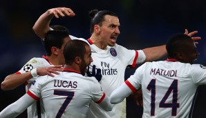 Zlatan Ibrahimovic (Paris St. Germain): In Nichts nach steht dem Superstar Zlatan. Der Schwede schoss mit zwei Toren und einem Assist den FC Chelsea mit aus der Königsklasse