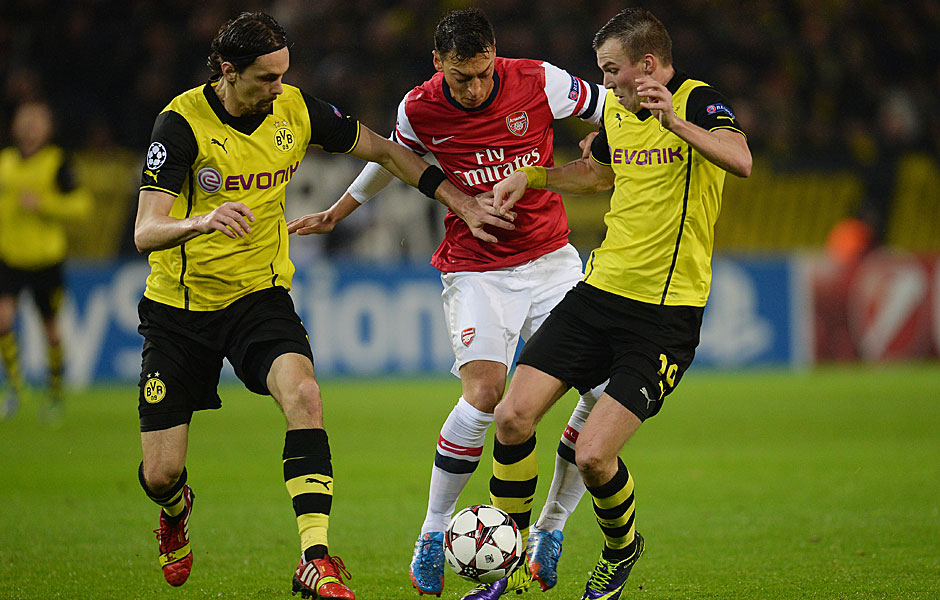 Dabei hatten die Dortmunder den FC Arsenal und Mesut Özil über weite Strecken gut im Griff