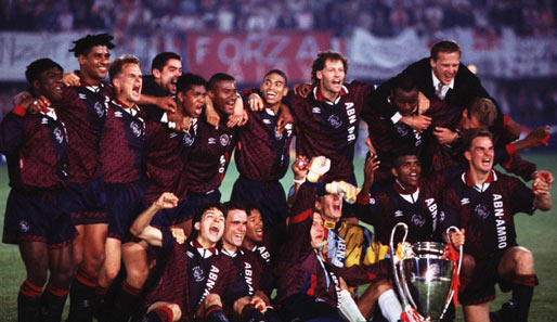 Ajax' goldene Generation holte sich 1995 den Titel. Erneut stand der AC Milan im Finale