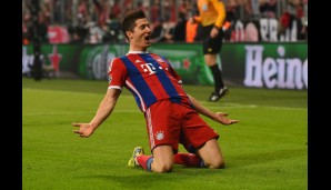 8. Platz: Robert Lewandowski vom FC Bayern München (6 Tore)