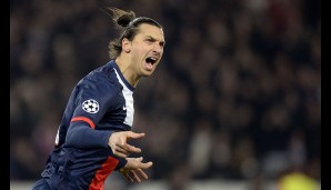 Platz 2: Zlatan Ibrahimovic von Paris Saint-Germain (10 Tore)