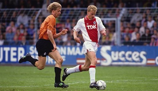 Wo alles begann: Von 1986 bis 1993 kickte Bergkamp für Ajax Amsterdam (103 Tore in 185 Spielen)