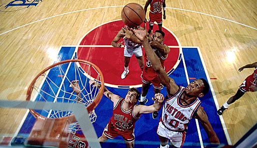 "The Menace" bei seiner Lieblingsbeschäftigung: Mit seinen Rebounds verhalf er den Pistons 1990 zum zweiten Titel in Serie