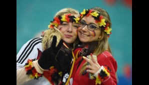 DEUTSCHLAND-GEORGIEN 2:1 - Die deutschen Fans waren vor dem Spiel voller Vorfreude