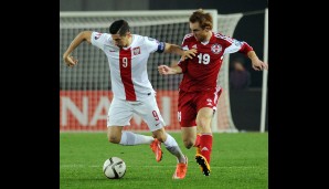 Georgien - Polen 0:4 - Robert Lewandowski zeigte ein starkes Spiel und ging weite Wege