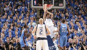 Platz 1: 17. Mai 2011, Spiel 1 der Conference Finals gegen Oklahoma City. Dirk (48 Pkt.) trifft alle 24 Freiwürfe - NBA-Playoff-Rekord.